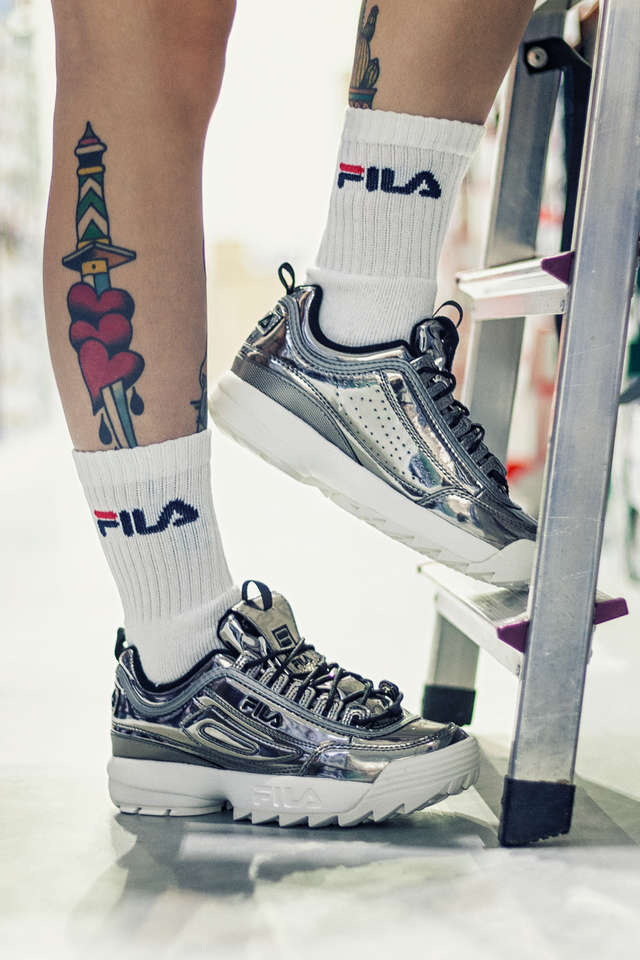 fila disruptor gun metal