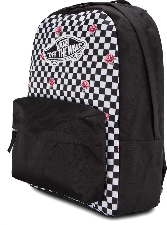 realm backpack rose checkerboard